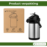 My Green Deal - RVS Thermoskan met pomp 1.9L