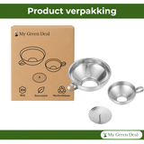 RVS Trechter Set met Zeef