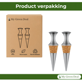 RVS Wijnstopper Vacuum met Kurk