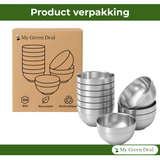 RVS Kommen Set – 10 stuks