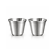 RVS Espressokopjes set van 2 Zilver - 80 ml - My Green Deal