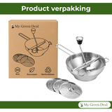 RVS Passeerzeef met 3 Schijven - My Green Deal