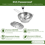 RVS Passeerzeef met 3 Schijven - My Green Deal