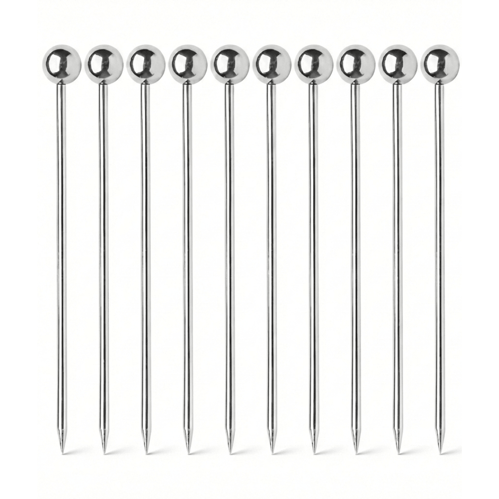 Retourdeal - RVS Cocktailprikkers set van 10