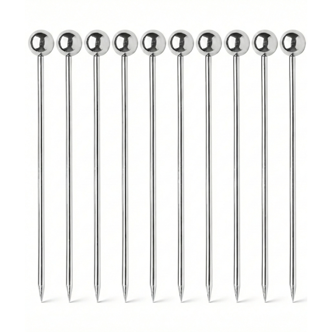 RVS Cocktailprikkers set van 10