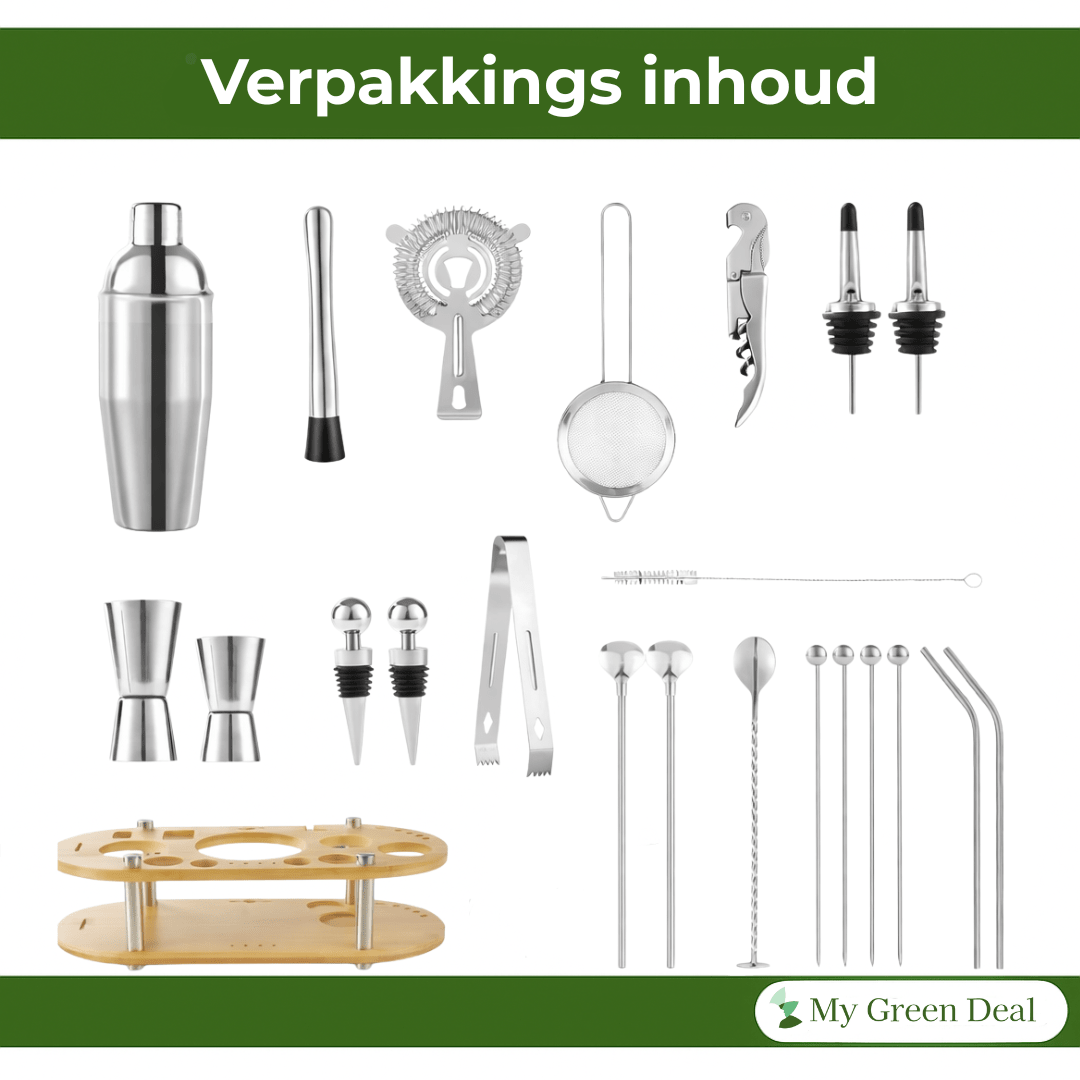 RVS Luxe cocktailset - My Green Deal