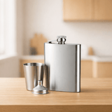 RVS Heuplfles 180ml met trechter - My Green Deal
