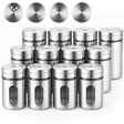 RVS Kruidenpotjes Set – 12 stuks - My Green Deal