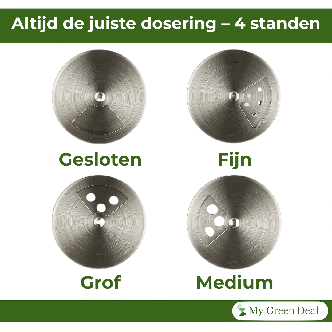 RVS Kruidenpotjes Set – 12 stuks - My Green Deal