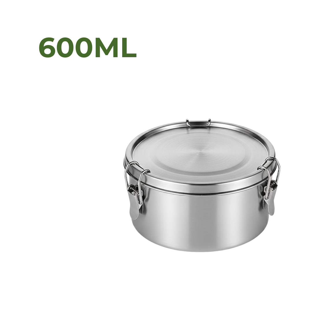 RVS Lunchbox rond 600ml
