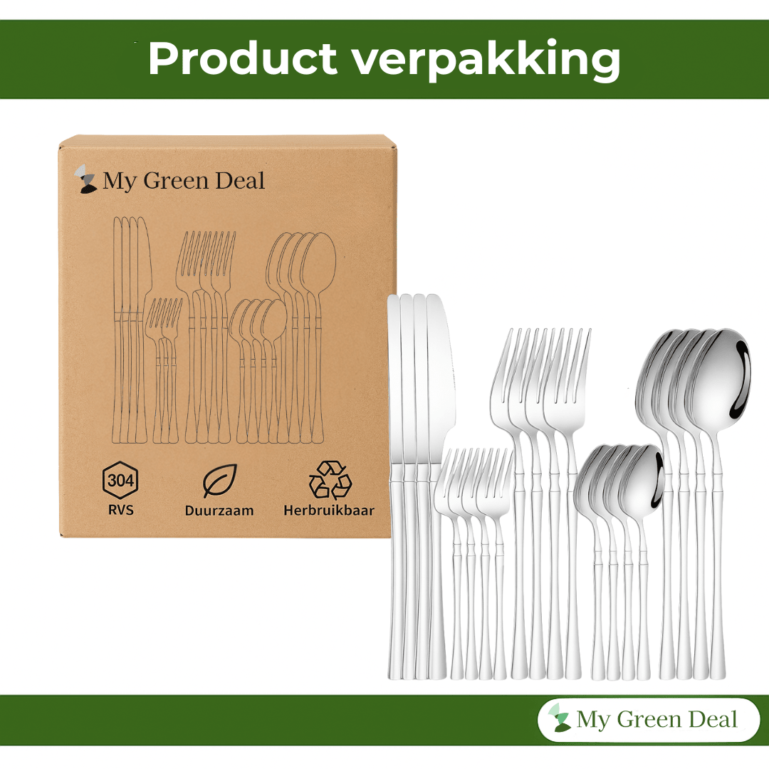 RVS Bestekset 24 - delig - My Green Deal