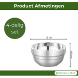 RVS Kommetjes Set 4 - delig - My Green Deal