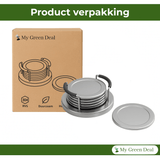 RVS Onderzetters Set – 6 stuks - My Green Deal