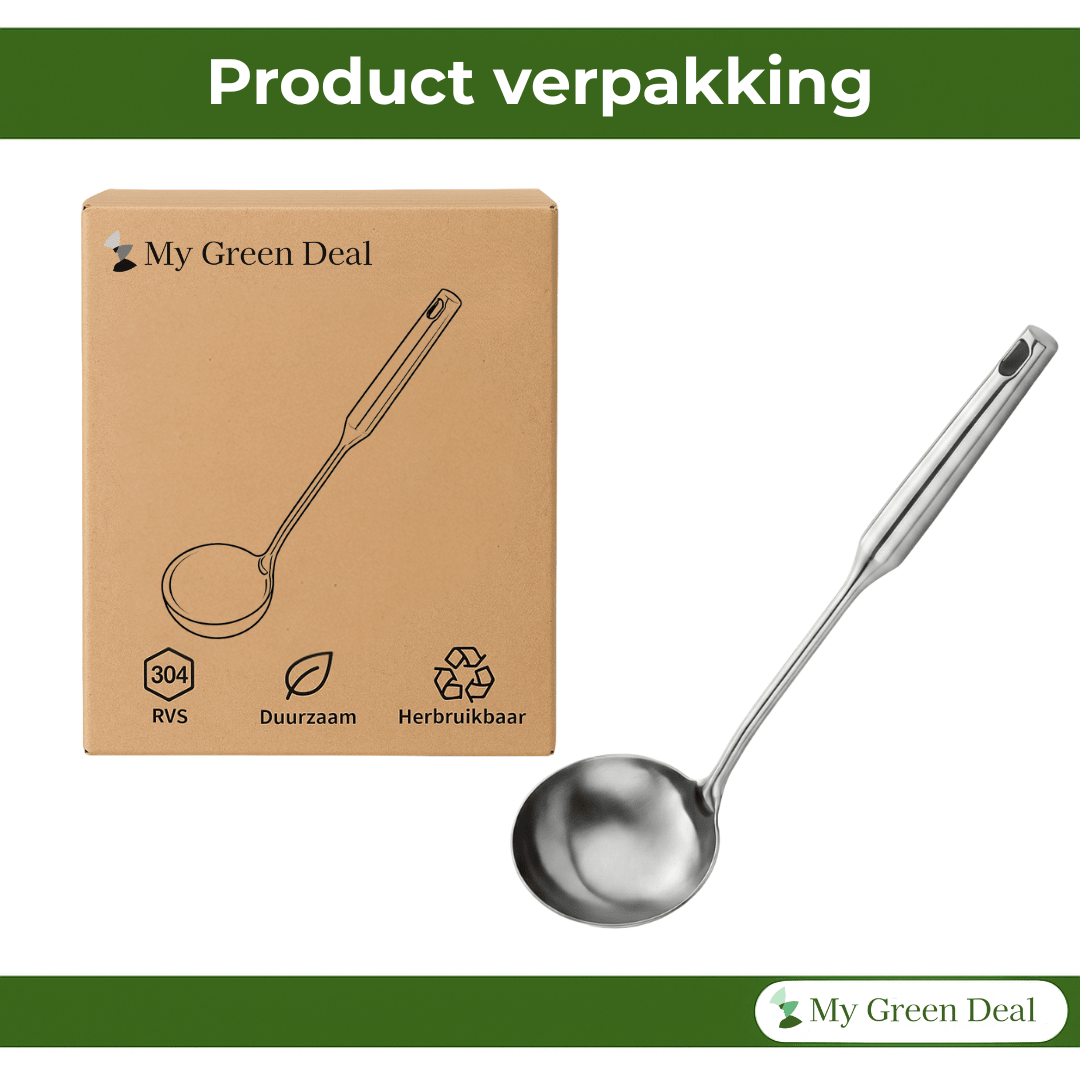 RVS Soeplepel 35 cm - My Green Deal