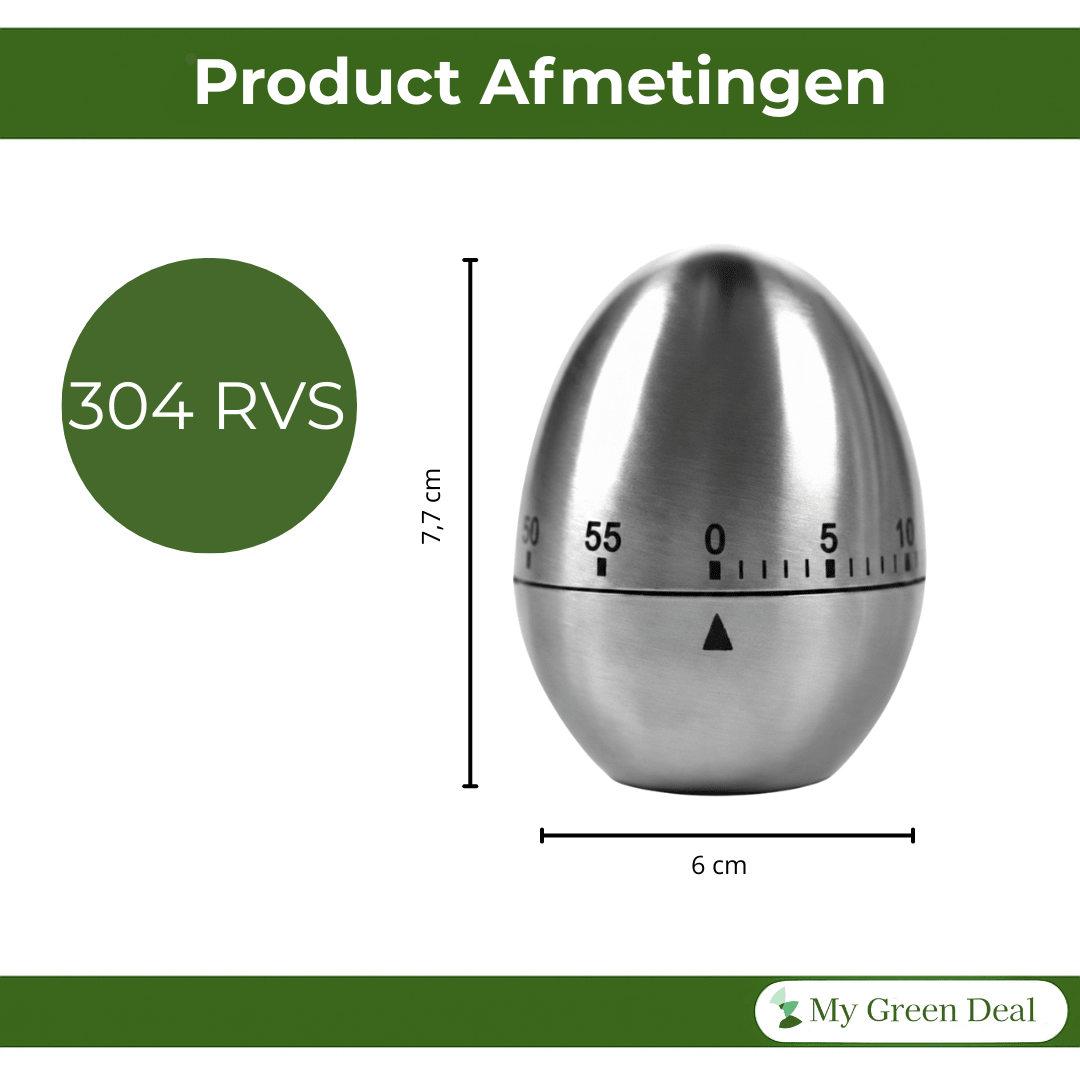 RVS Eierwekker - My Green Deal