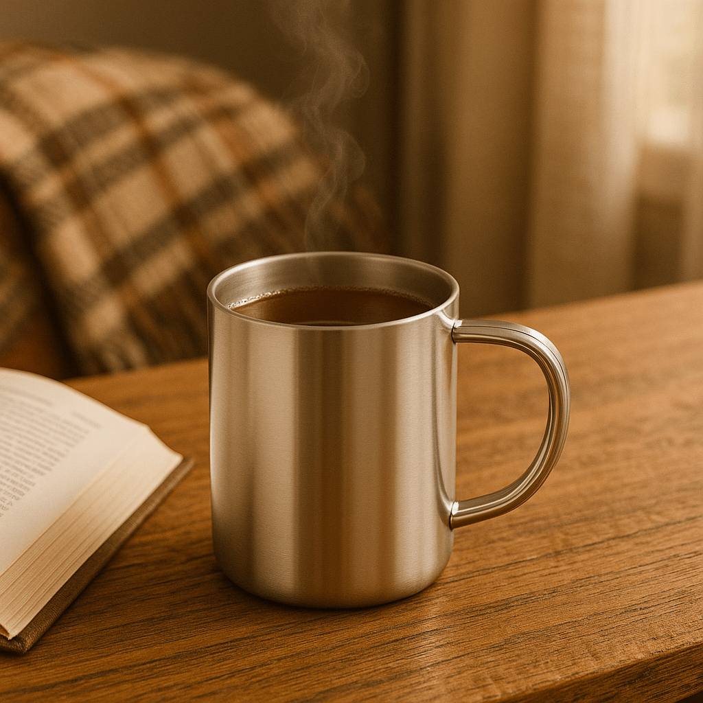 RVS isolerende Mok met Deksel – 350ml - My Green Deal