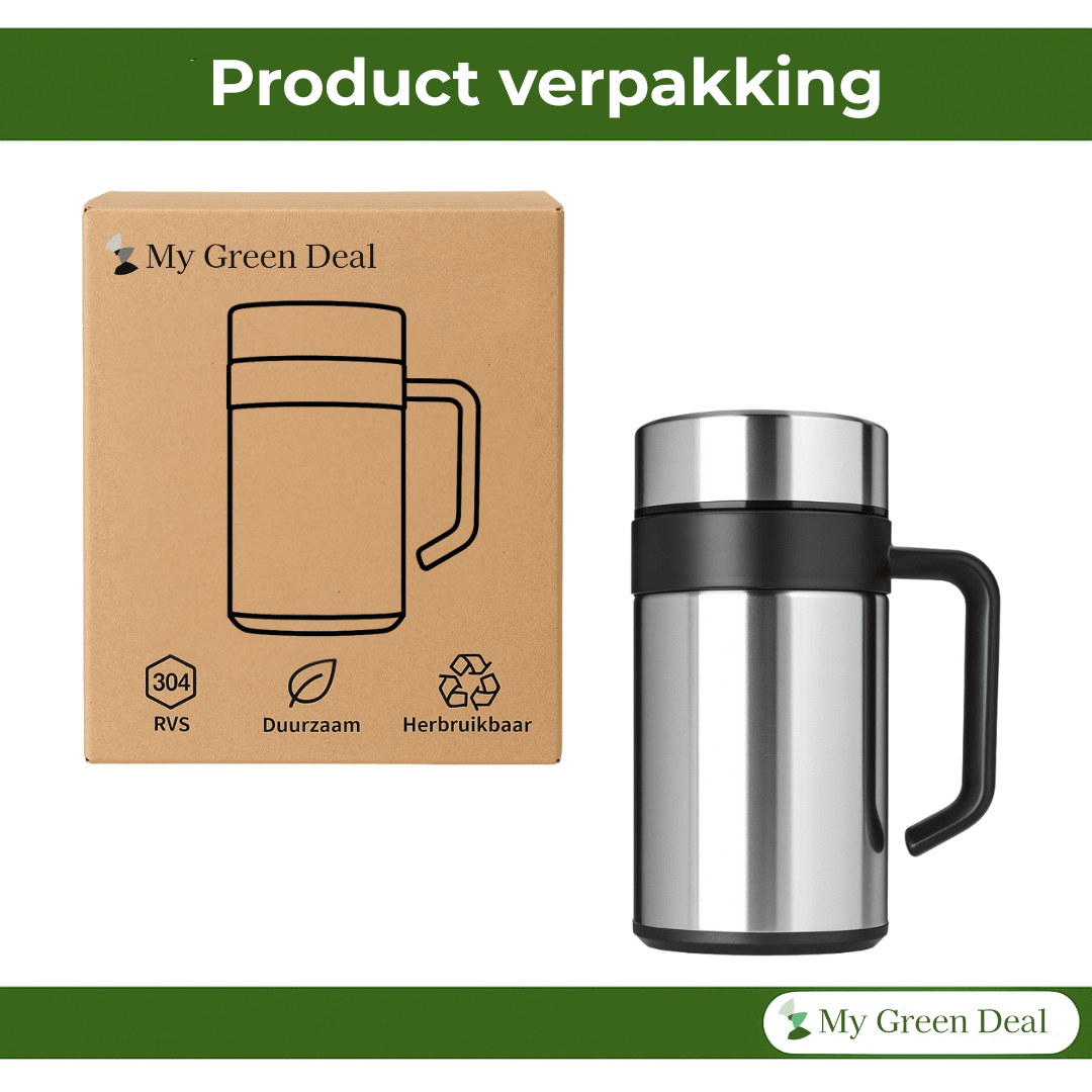 RVS Koffiebeker To Go – 400ml - My Green Deal