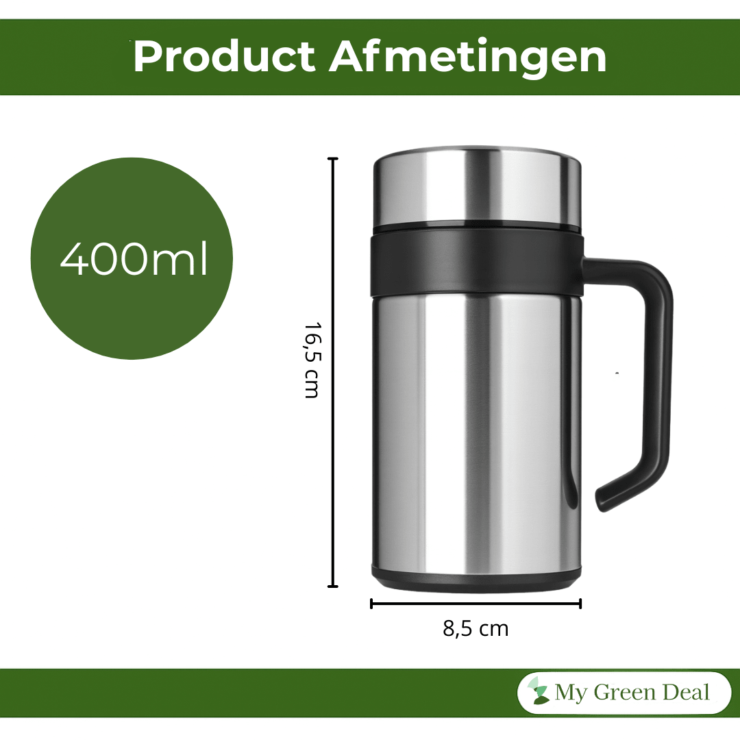RVS Koffiebeker To Go – 400ml - My Green Deal