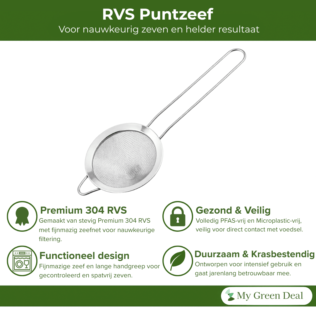 RVS Puntzeef / Cocktail Zeef - My Green Deal