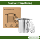 RVS Theezeef met Deksel – Thee Infuser