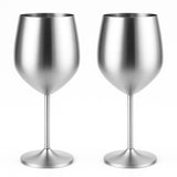 RVS Wijnglazen Set – Cocktailglazen 2 stuks