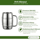 RVS Bierpul 500 ml - My Green Deal