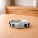 Luxe Kleine RVS Borden Set (4-delig) - 14cm