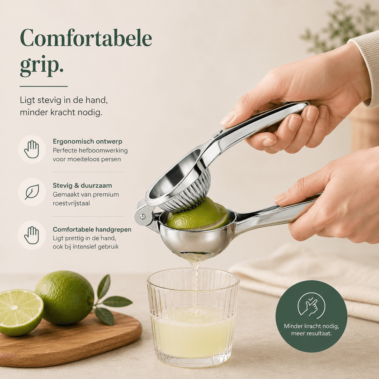 RVS Citruspers – Handmatige Citroen - & Sinaasappelpers - My Green Deal
