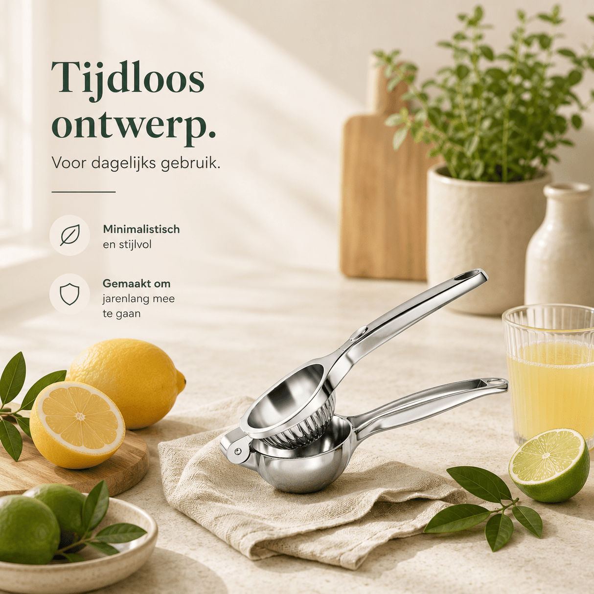 RVS Citruspers – Handmatige Citroen - & Sinaasappelpers - My Green Deal