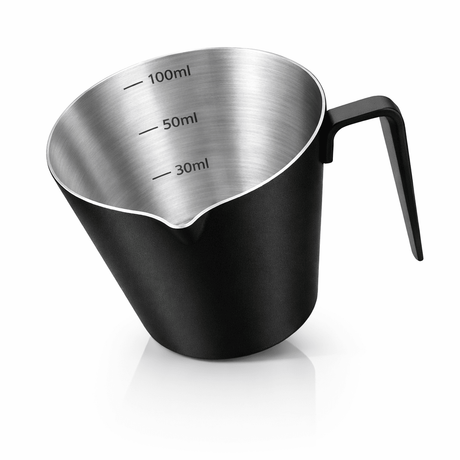 RVS Espresso Schenkkan Zwart - 100ml - My Green Deal