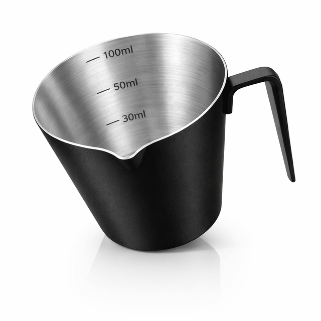 RVS Espresso Schenkkan Zwart - 100ml - My Green Deal