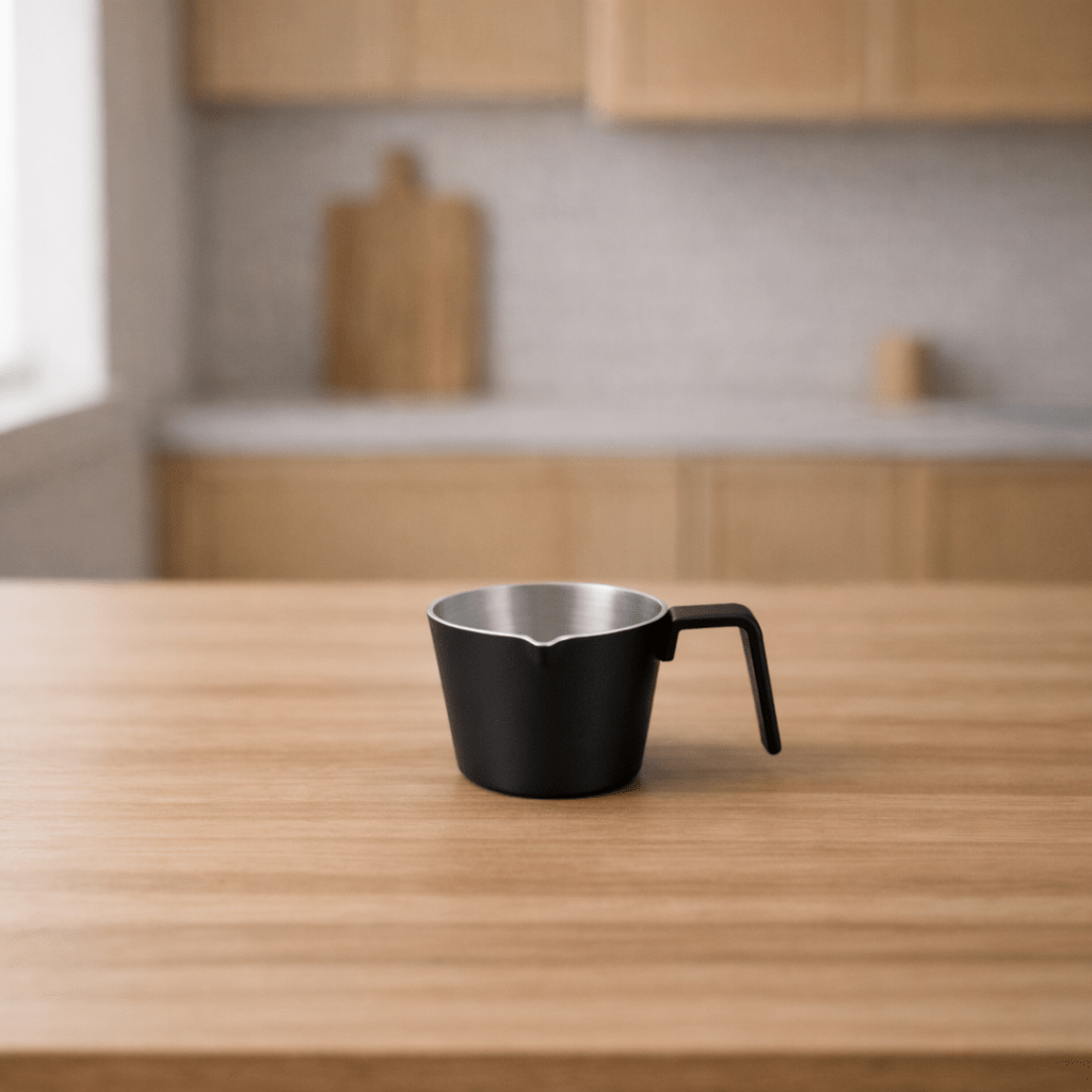 RVS Espresso Schenkkan Zwart - 100ml - My Green Deal