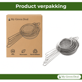 RVS fijne zeef set 5 stuks - My Green Deal