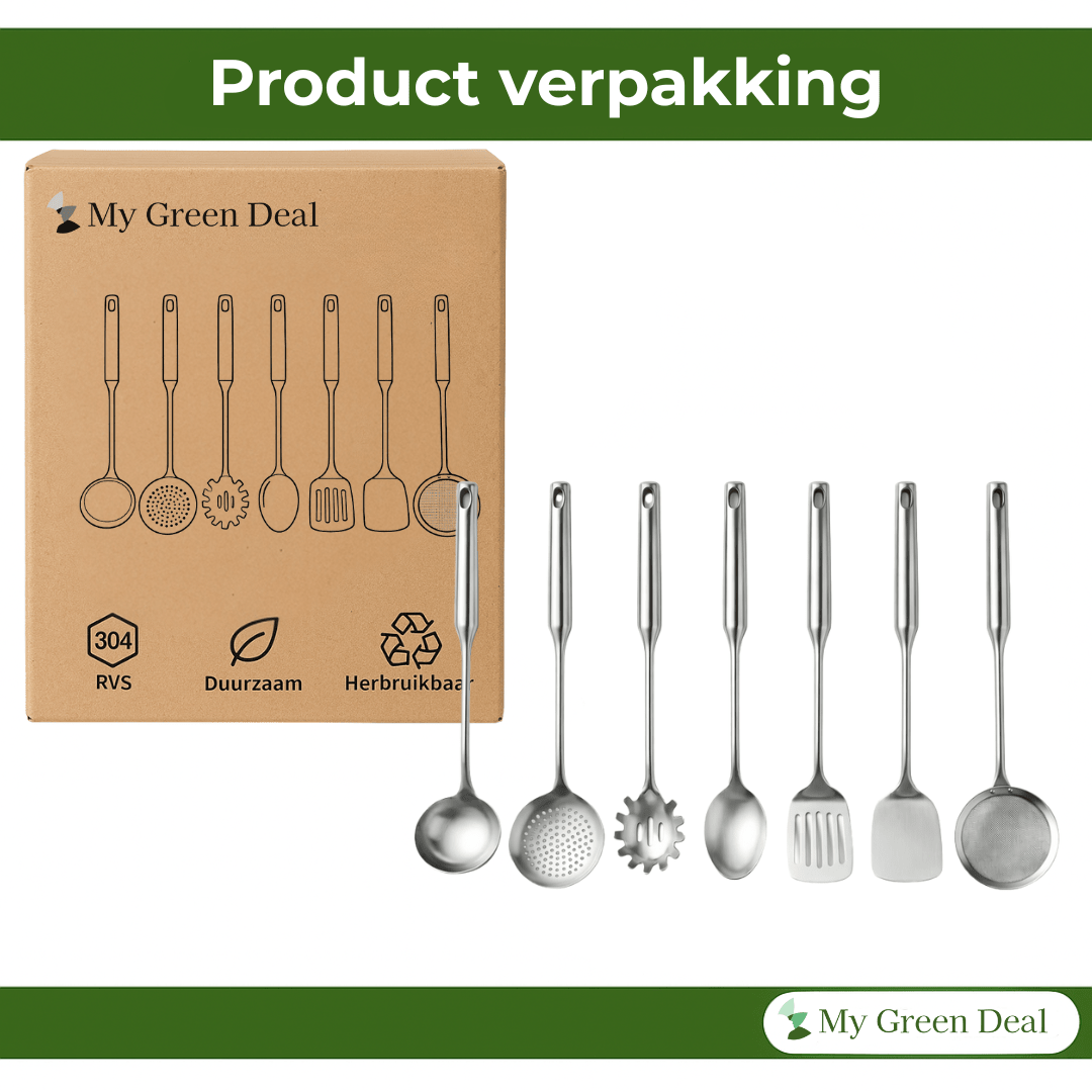RVS Keukenhulpset 7 - delig - My Green Deal