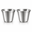 RVS Koffiebekers Zilver Set van 2 – 163 ml - My Green Deal