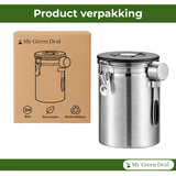 RVS Koffie Bewaarbus 1.8L Zilver - My Green Deal