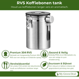 RVS Koffie Bewaarbus 1.8L Zilver - My Green Deal