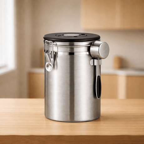 RVS Koffie Bewaarbus 1.8L Zilver - My Green Deal