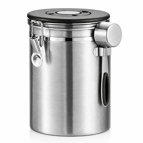 RVS Koffie Bewaarbus 1.8L Zilver - My Green Deal