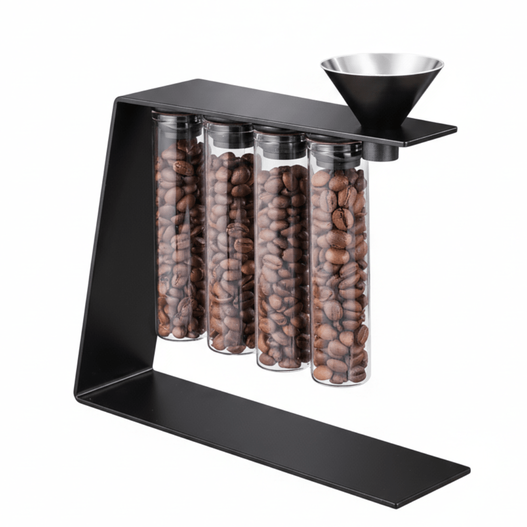 RVS koffieboonhouder zwart - My Green Deal