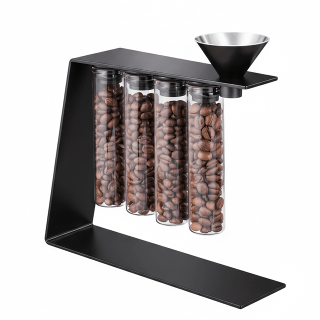 RVS koffieboonhouder zwart - My Green Deal