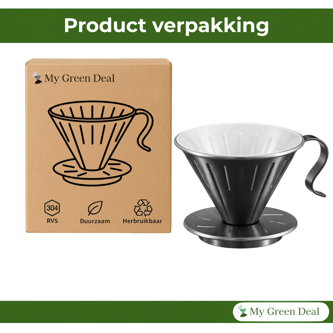 RVS Koffiefilter zwart - My Green Deal