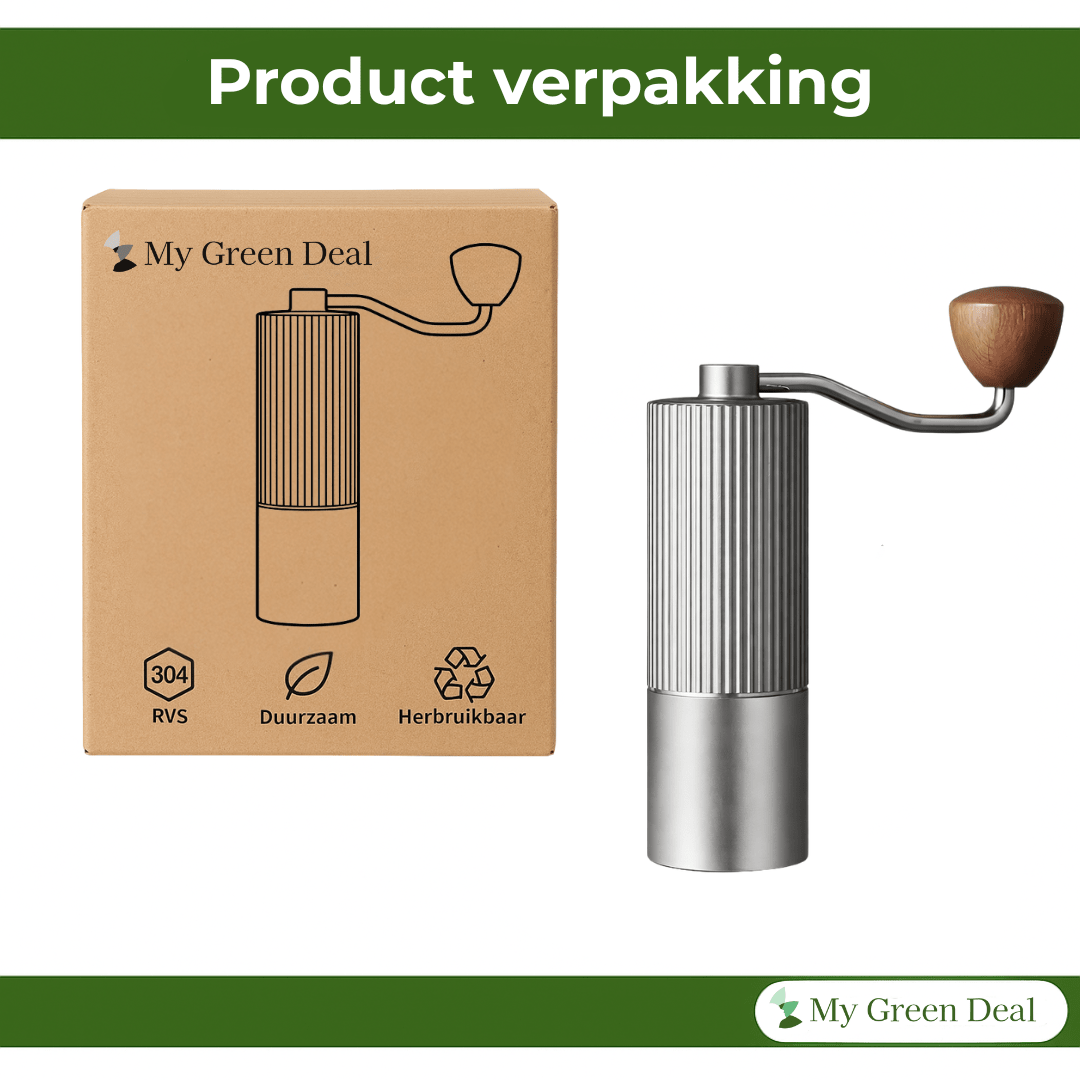 RVS Koffiemaler Zilver - My Green Deal