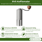 RVS Koffiemaler Zilver - My Green Deal