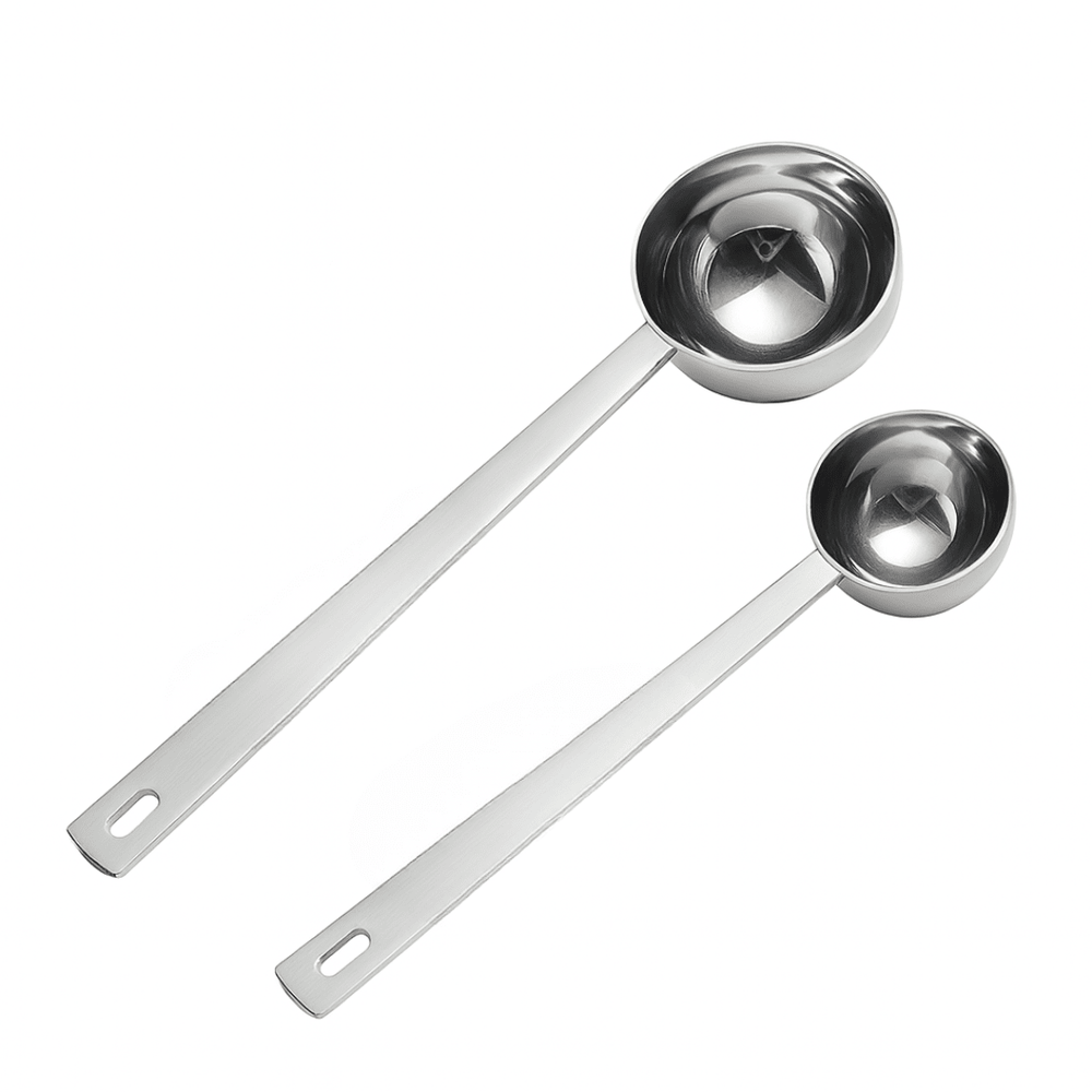 Retourdeal - RVS Koffieschepjes Set – 2 stuks
