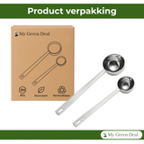 RVS Koffieschepjes Set – 2 stuks - My Green Deal