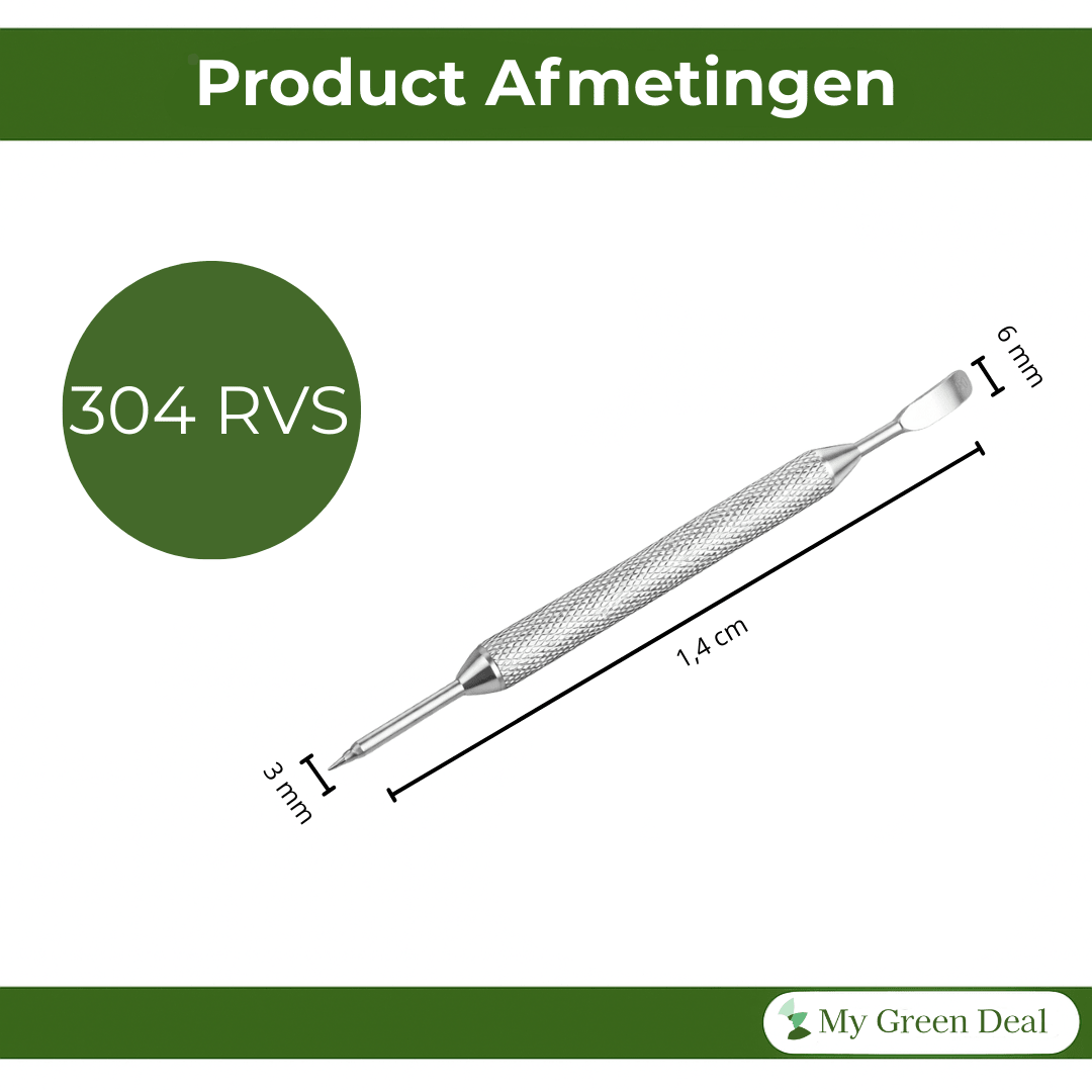 RVS latte art pen zilver - My Green Deal