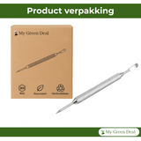 RVS latte art pen zilver - My Green Deal