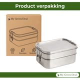 RVS lunchbox 760+1200ml - My Green Deal