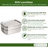RVS lunchbox 760+1200ml - My Green Deal